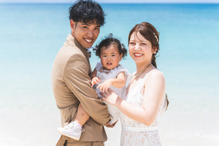 ファミリービーチプランで思い出に残るウェディングを♡