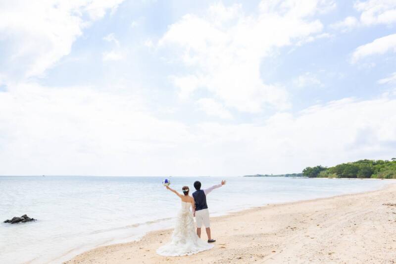 海に向かって！