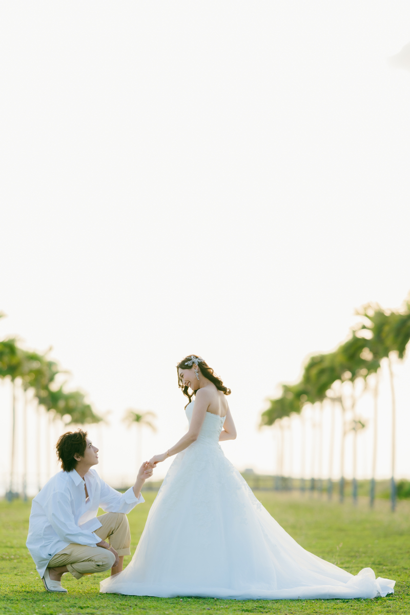 自然の中のお二人♡