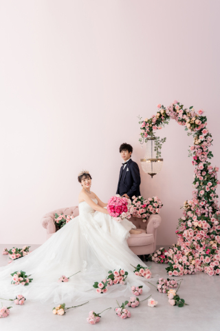 大人かわいいウェディングフォト