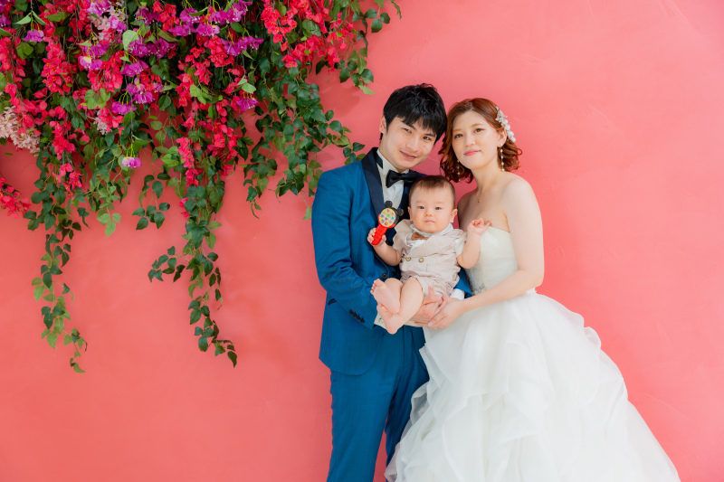 家族3人でファミリーフォト♥