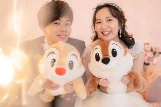 大好きなものを詰め込んだウェディングフォト