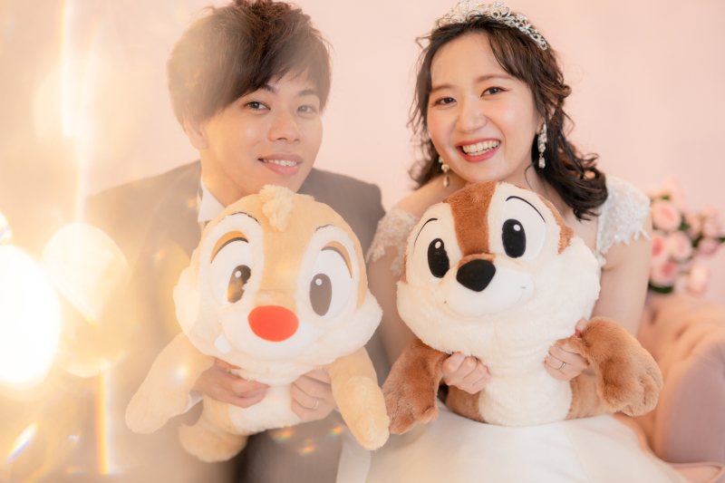 大好きなものを詰め込んだウェディングフォト