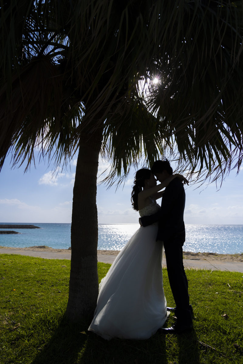 ヤシの木の下で♪