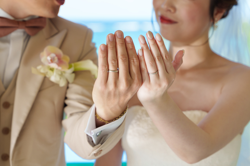 指輪ショットで愛を誓う♡