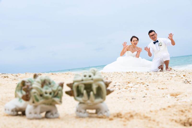 沖縄の守り神と♪