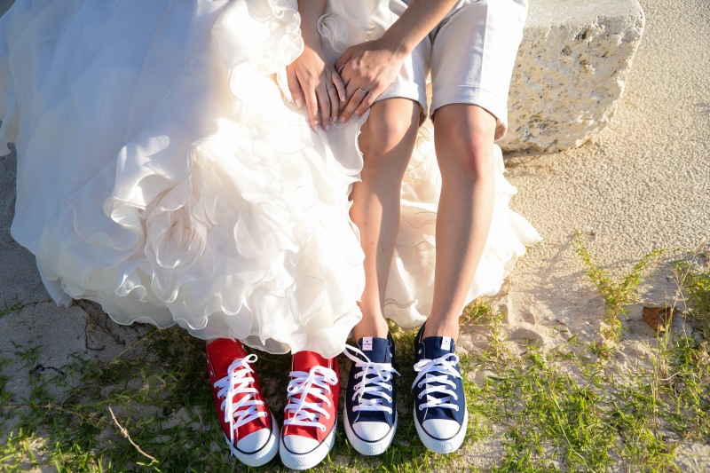 おそろいのスニーカーで❤