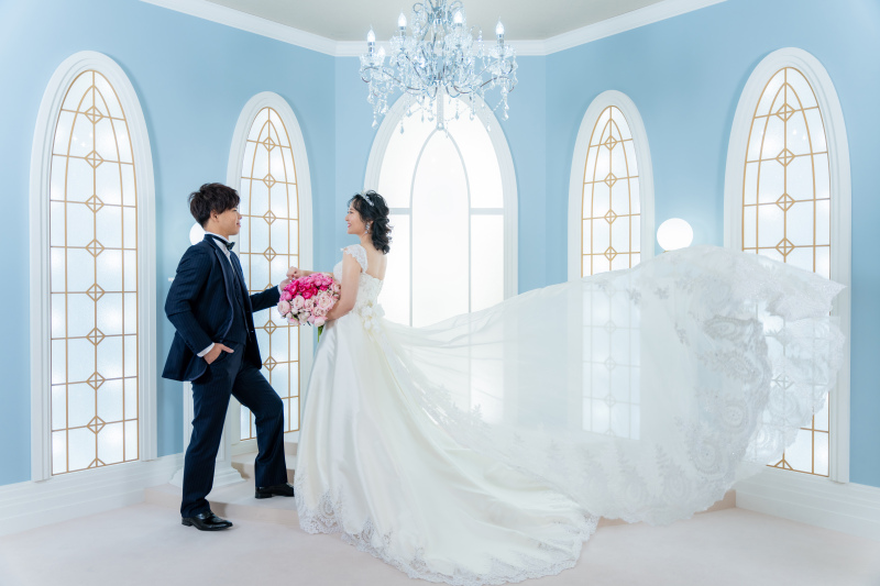 トレーンをなびかせて・・・