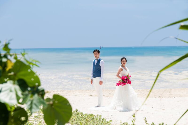 目を引くブーケ