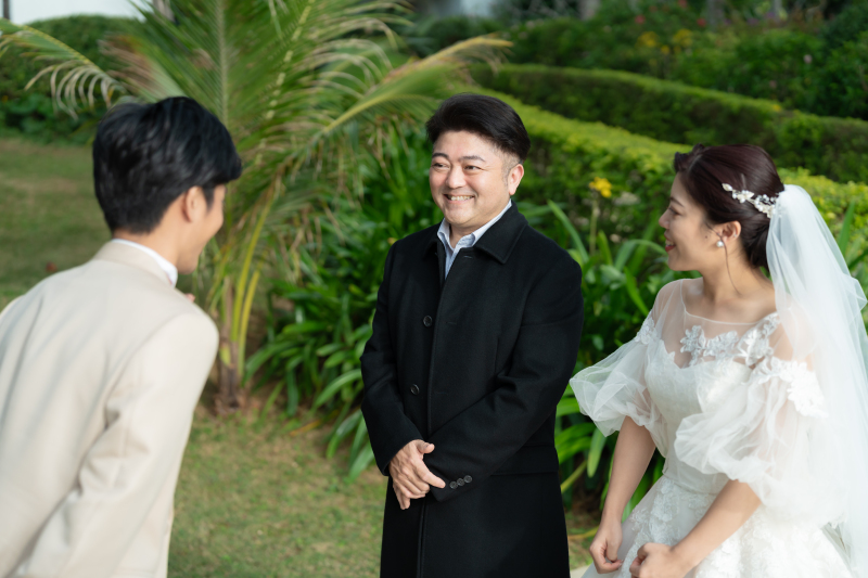 お父様と心温まる対面シーン