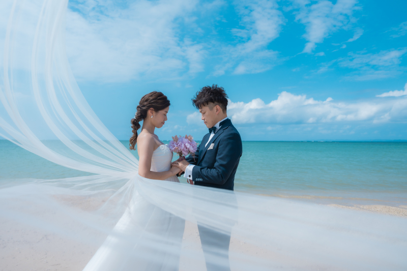 ベールを身にまとって