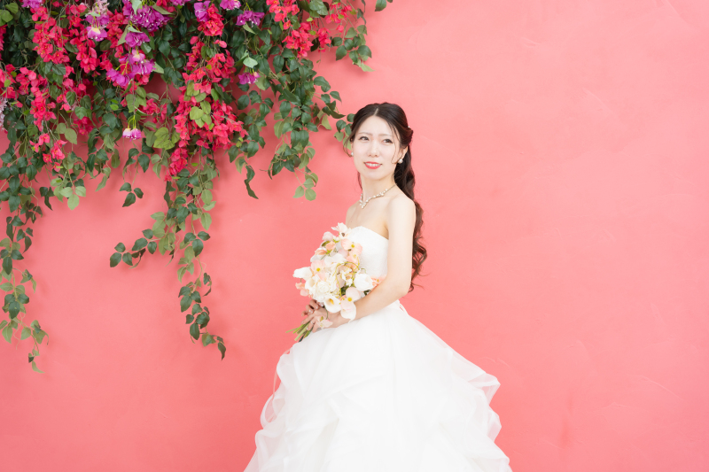 透明感溢れる新婦様ソロショット