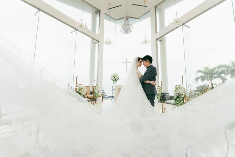 ヴェールをなびかせて・・・