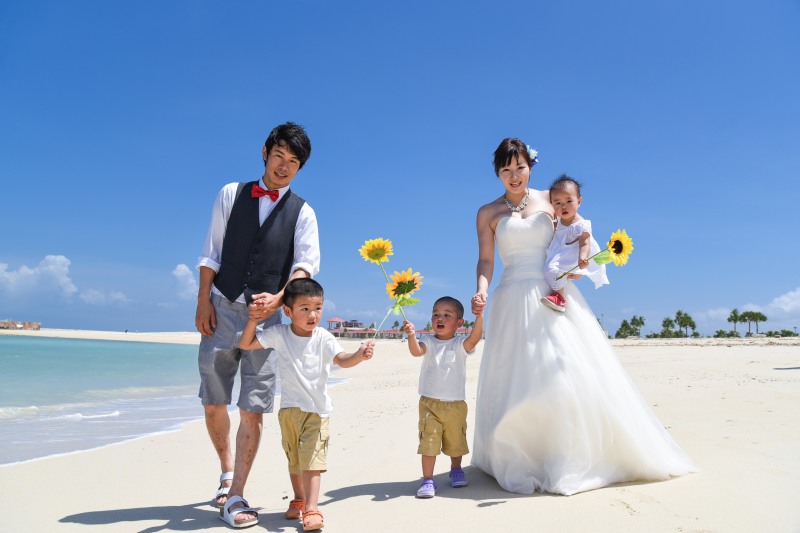 ヒマワリを手に♪