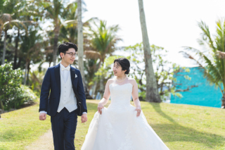 ムーンビーチチャペルで叶える笑顔あふれる沖縄ウェディングフォト♪