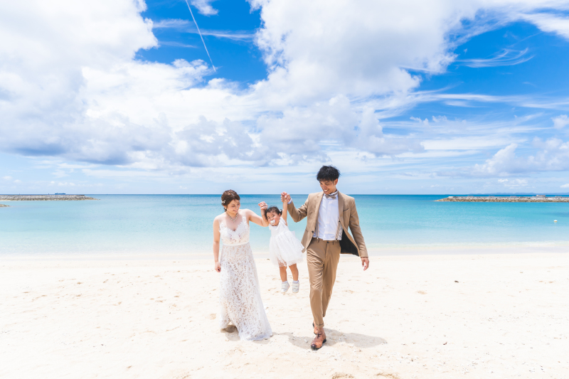 青空の下でたかいたかい！