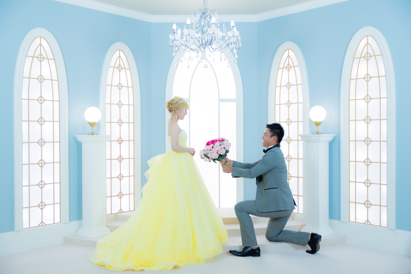 お花を渡して♡