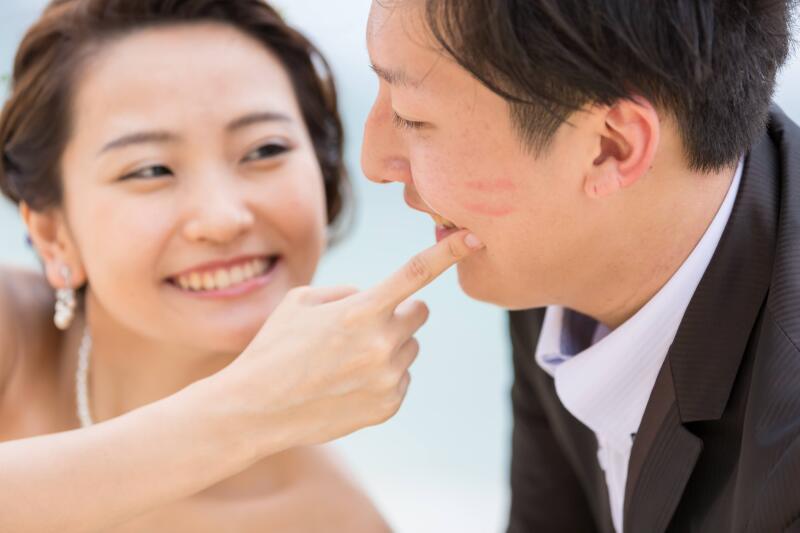 ほっぺをツンっ♪