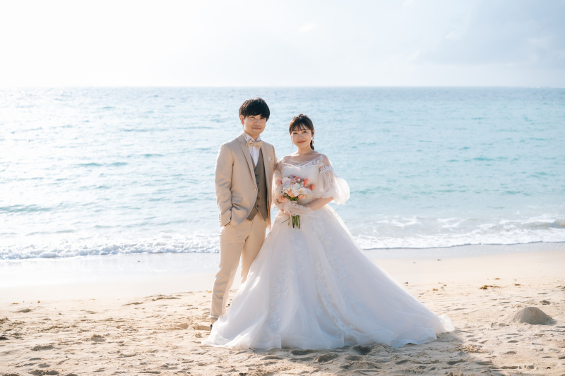 正統派スタイルで残す王道ビーチウェディング