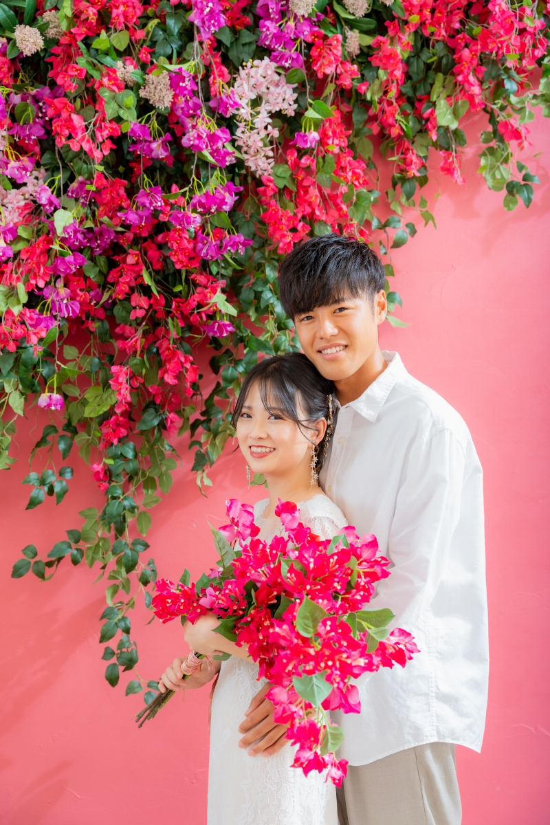 ブーケを持って・・・♡