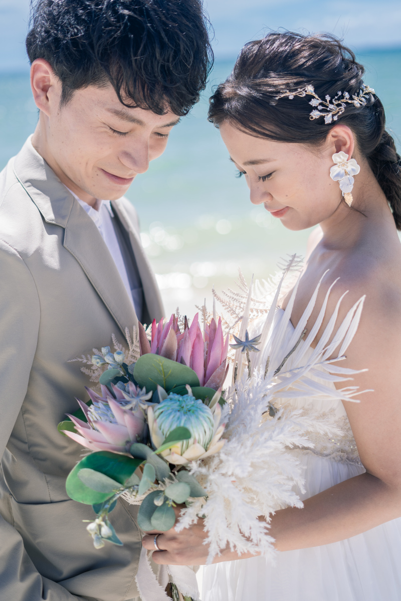 ブーケを持って・・・♡