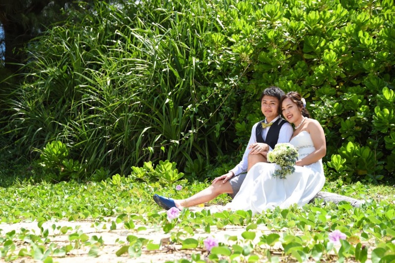 青々としたグリーンを背景に☆