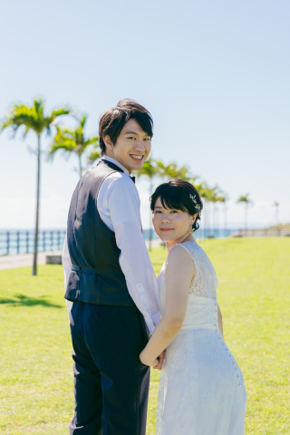 沖縄のビーチで