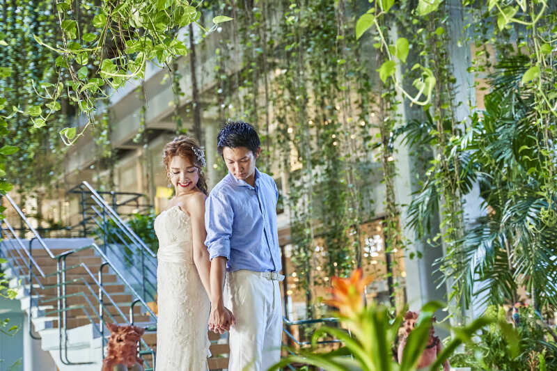 緑に囲まれてお洒落に