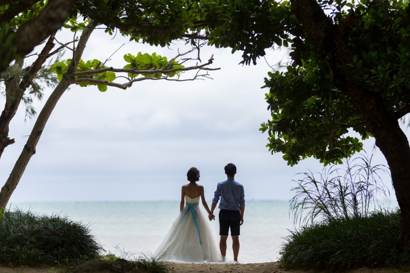 海と緑とふたりと♡