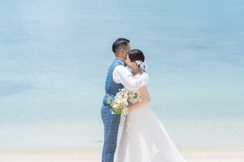 海風に包まれた幸せカット