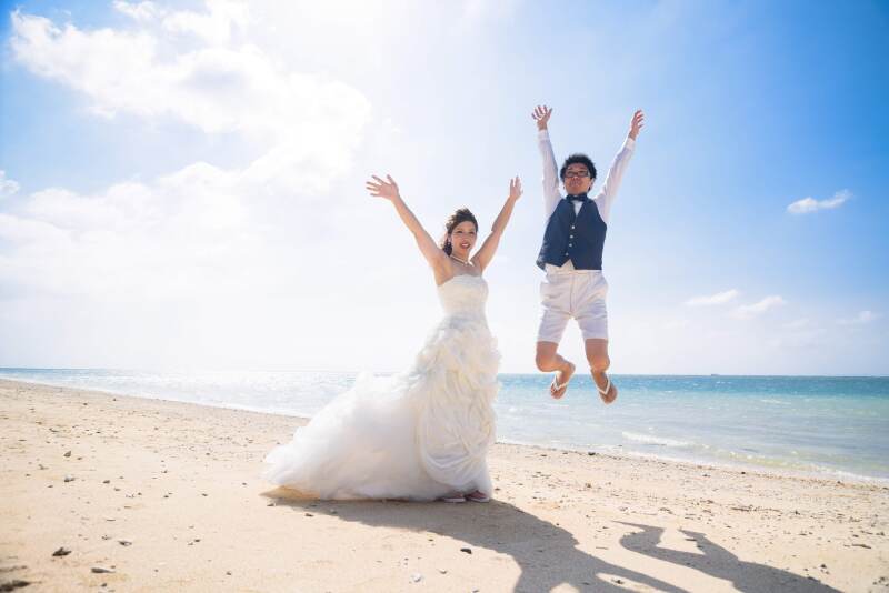 気持ちが良い青空と海！