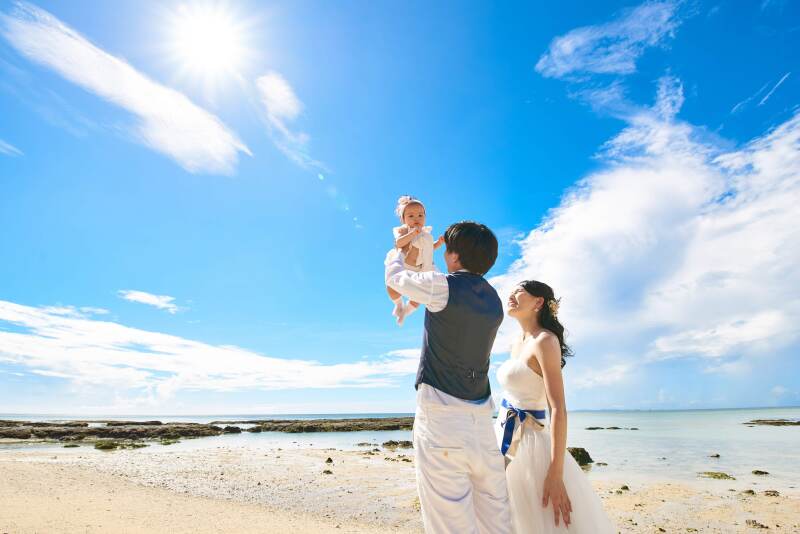 青空に向かって