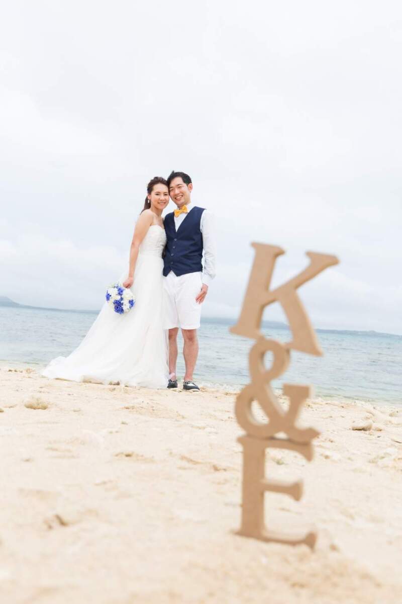 イニシャルと一緒に