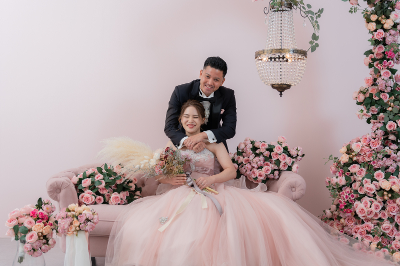 ピンクのローズに囲まれて♡