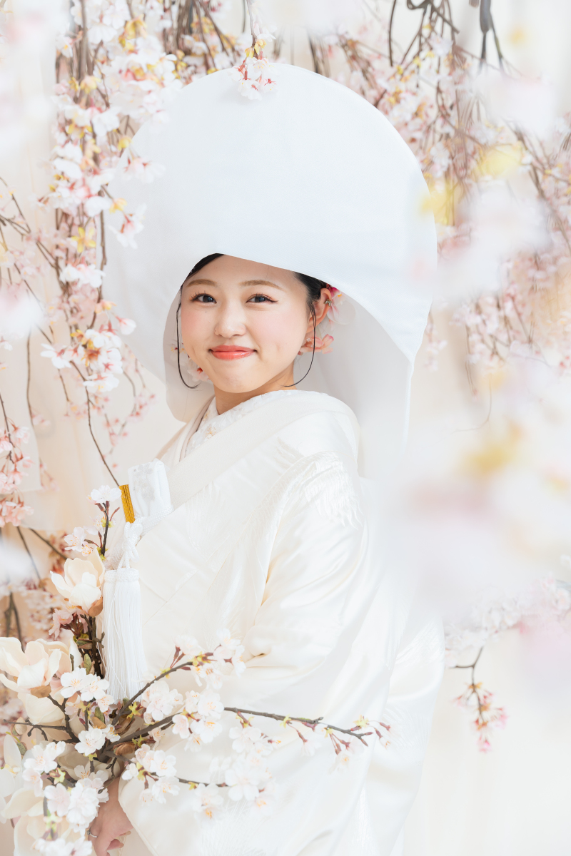 桜に包まれて笑顔咲く。和装フォトで幸せを形に&hellip;♡