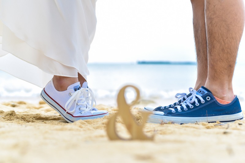 お揃いのシューズで♥