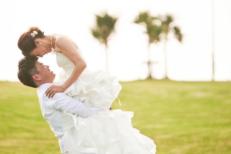 グリーンでの撮影