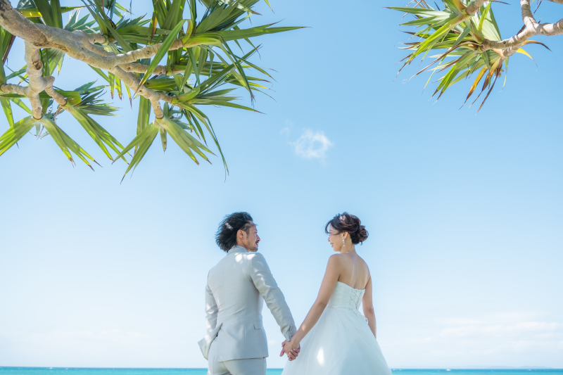 ヤシの木下で♩