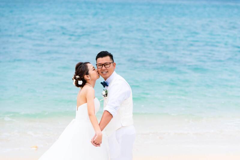 嬉しそうな笑顔で