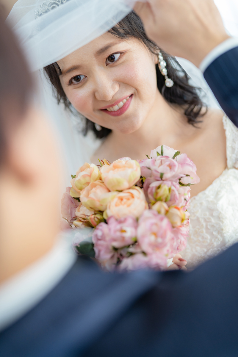 ヴェールアップシーンも