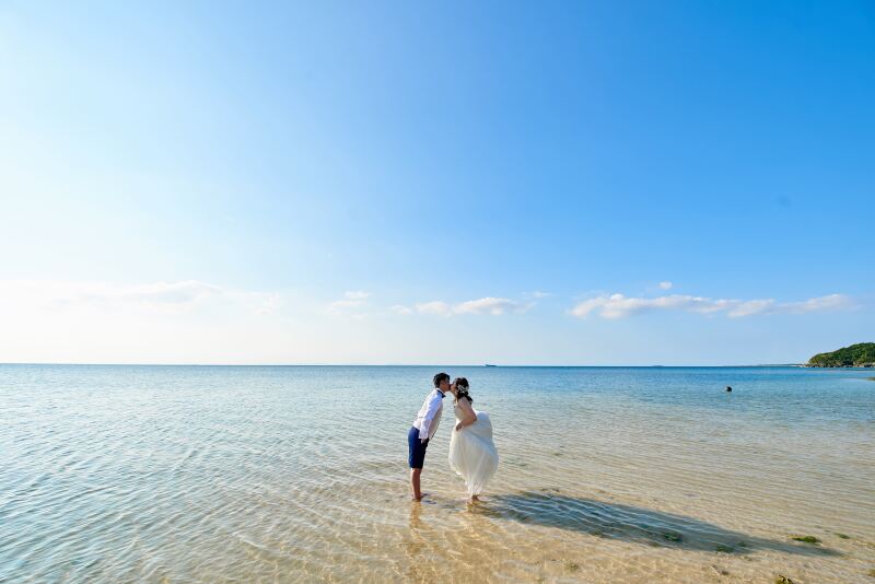 グラデーションの空