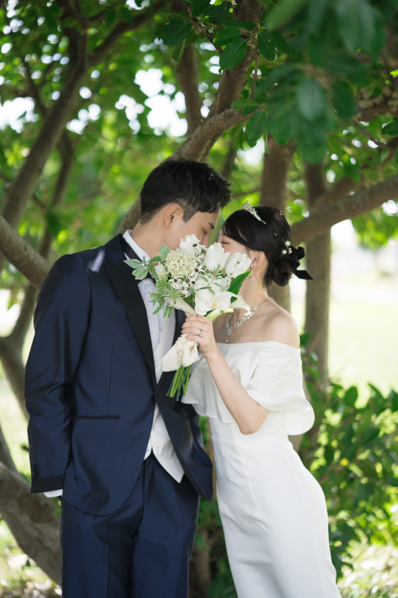 木々に囲まれたグリーンでひと休み