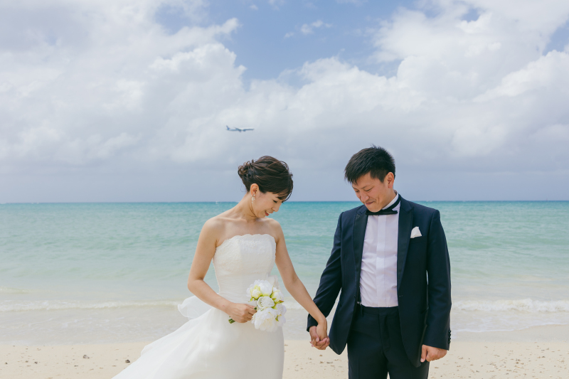 エメラルドに輝く海で♡