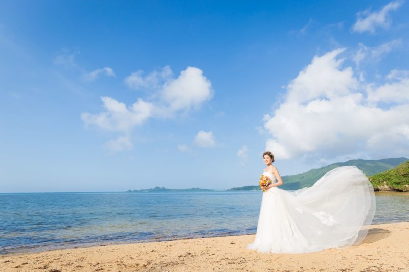 風に舞うドレス