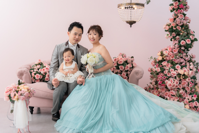 スタジオで家族ショット♡