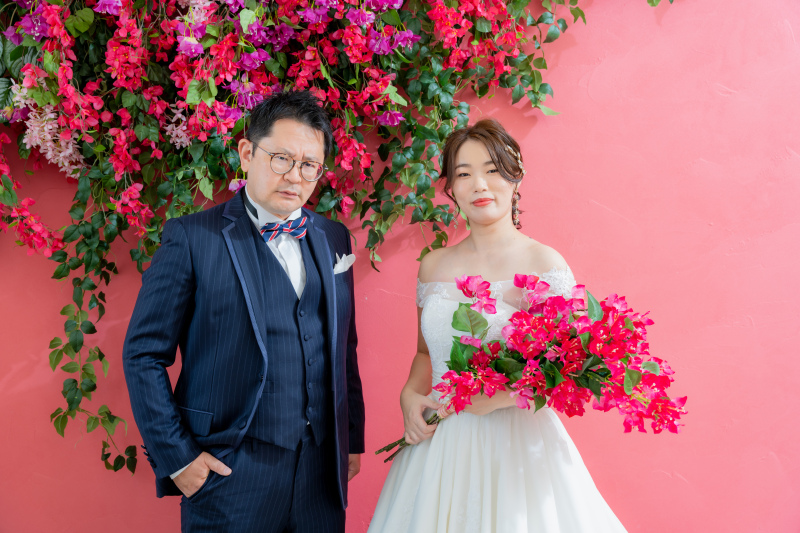 ピンクに包まれて