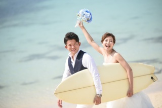 大好きな海とサーフボード♪