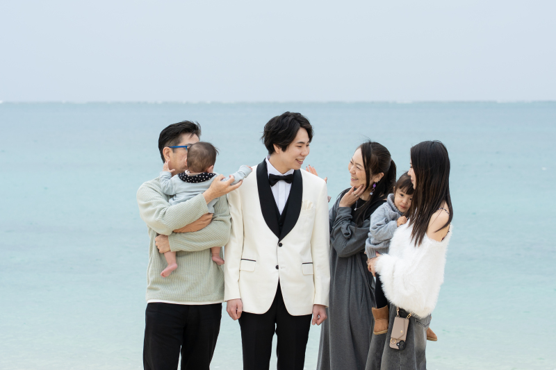 大切な家族に見守られながら、笑顔のひととき