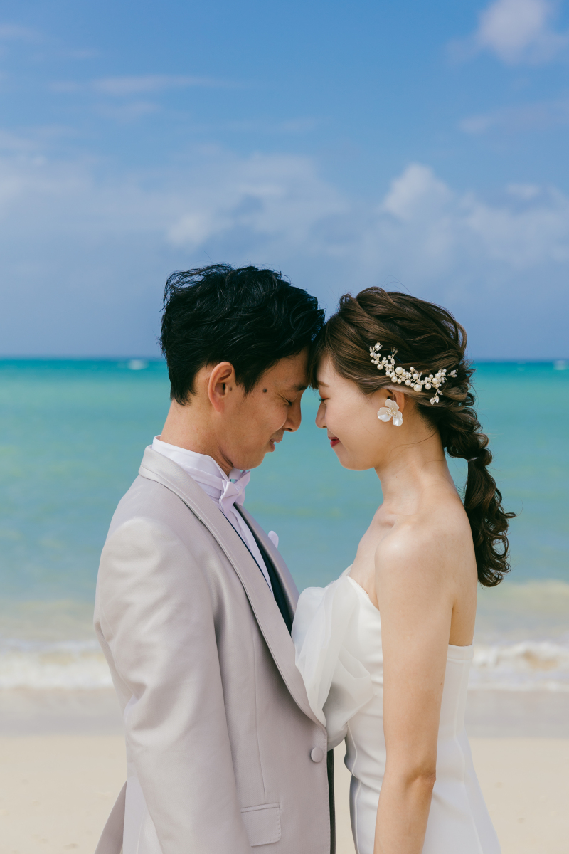 おでこを合わせて♡