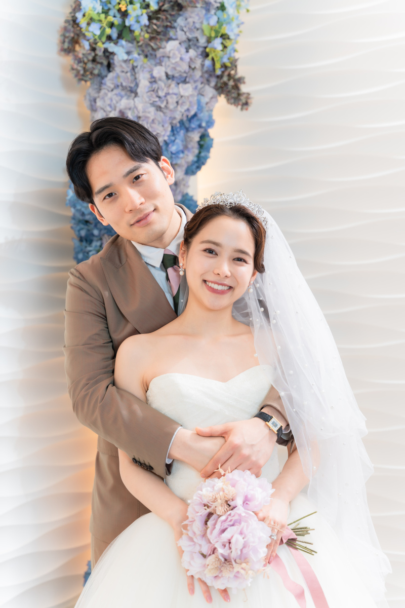 ベールをつけて